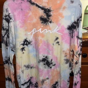 PINK Victoria's Secret Tie-Dye Long Sleeve Tee